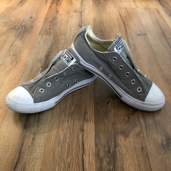 Converse Other - Grey fabric converse 3Y